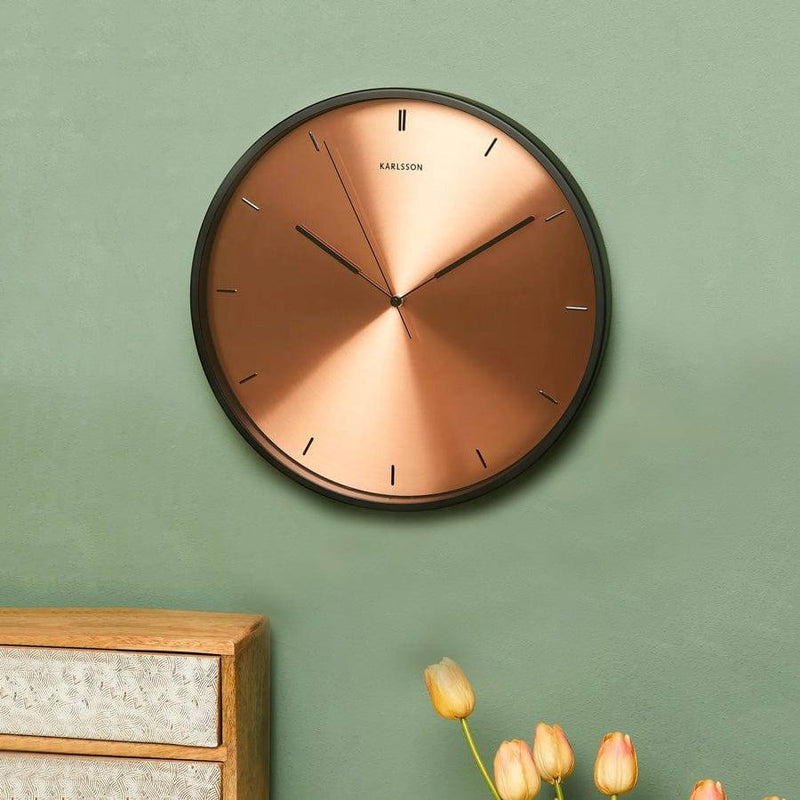 Karlsson Netherlands Finesse Wall Clock Large - Copper - Modern Quests
