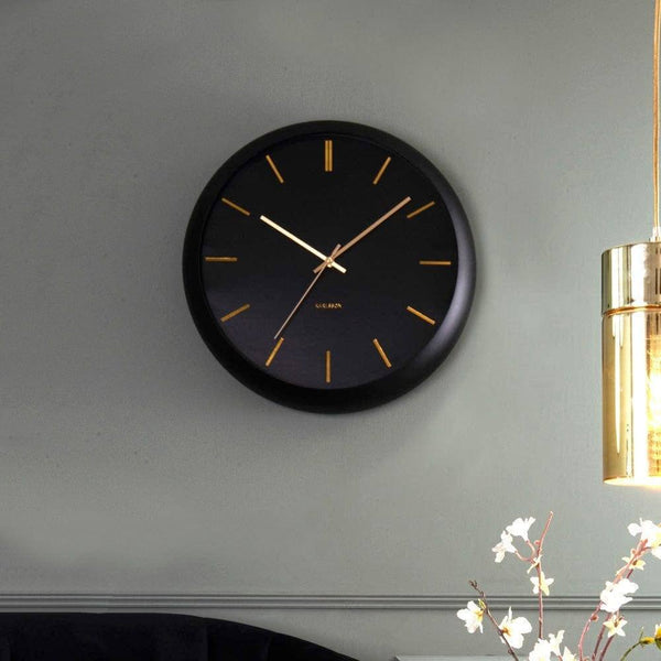 Karlsson Netherlands Globe Wall Clock 40cm - Black