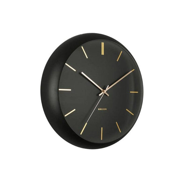 Karlsson Netherlands Globe Wall Clock 40cm - Black
