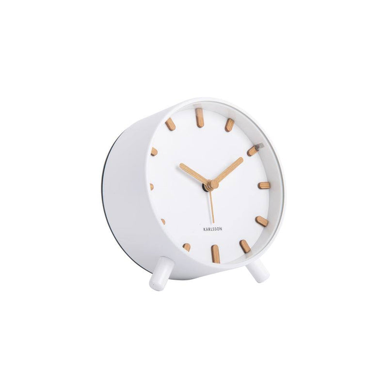 Karlsson Netherlands Grace Alarm Clock - White