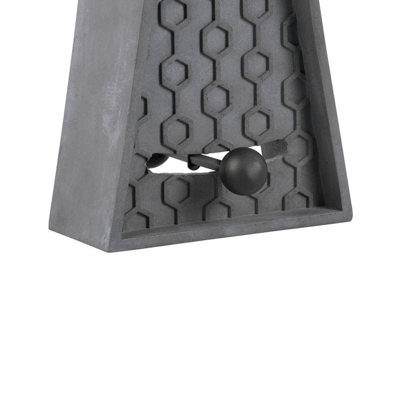 Karlsson Netherlands Honeycomb Pendulum Table Clock - Grey