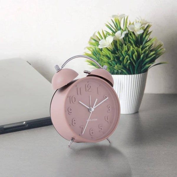 Karlsson Netherlands Iconic Alarm Clock - Faded Pink