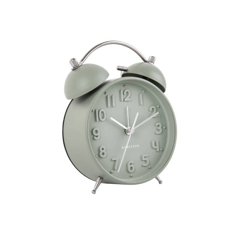 Karlsson Netherlands Iconic Alarm Clock - Grayed Jade - Modern Quests