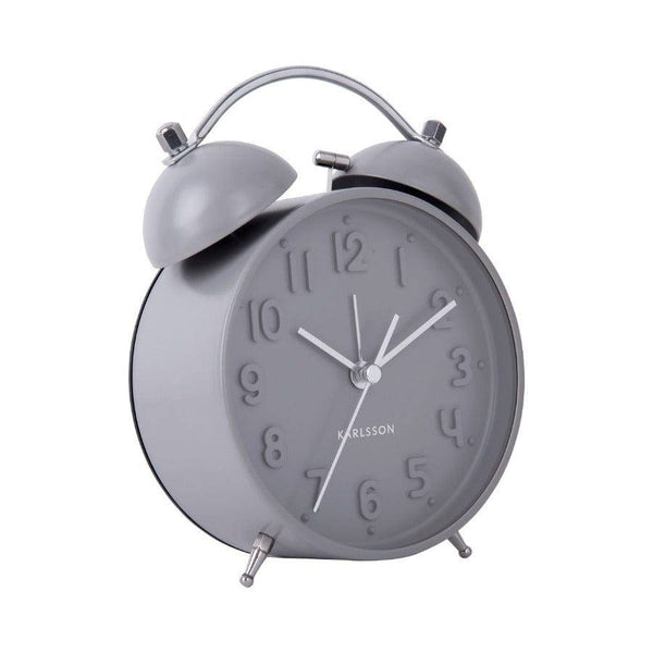 Karlsson Netherlands Iconic Alarm Clock - Matte Grey