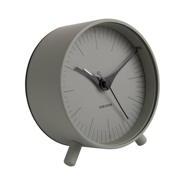 Karlsson Netherlands Index Alarm Clock - Grayed Jade - Modern Quests