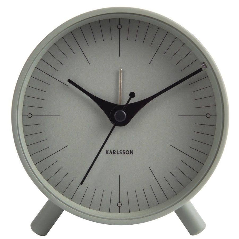 Karlsson Netherlands Index Alarm Clock - Grayed Jade - Modern Quests