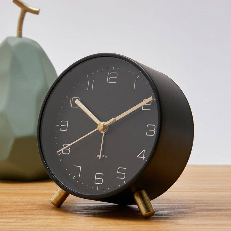 Karlsson Netherlands Lofty Alarm Clock - Black - Modern Quests