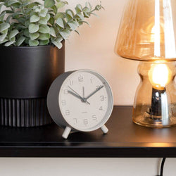 Karlsson Netherlands Lofty Alarm Clock - Warm Grey - Modern Quests