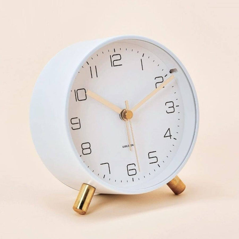 Karlsson Netherlands Lofty Alarm Clock - White - Modern Quests