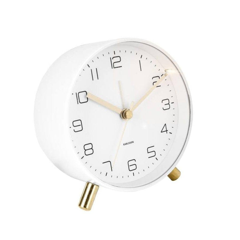 Karlsson Netherlands Lofty Alarm Clock - White - Modern Quests