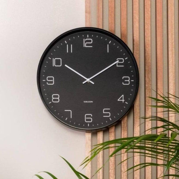Karlsson Netherlands Lofty Wall Clock Large - Matte Black - Modern Quests