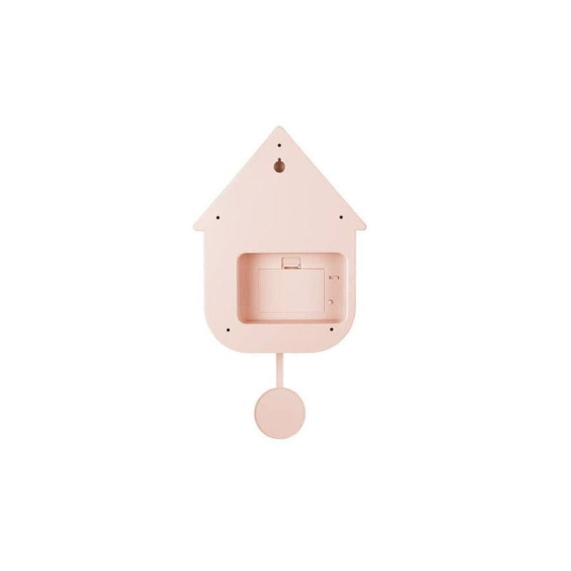 Karlsson Netherlands Modern Cuckoo Pendulum Wall Clock - Soft Pink - Modern Quests