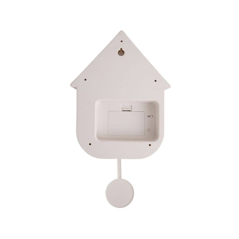 Karlsson Netherlands Modern Cuckoo Pendulum Wall Clock - White