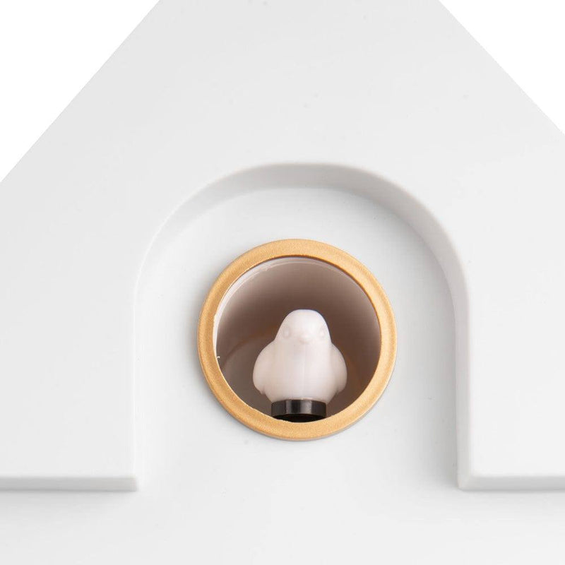 Karlsson Netherlands Modern Cuckoo Pendulum Wall Clock White Modern