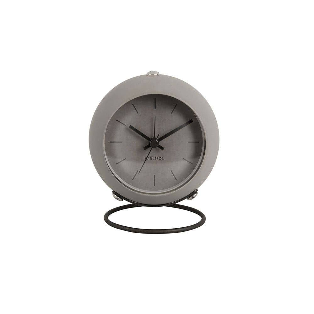 Karlsson Netherlands Nirvana Globe Alarm Clock Dark Warm Grey
