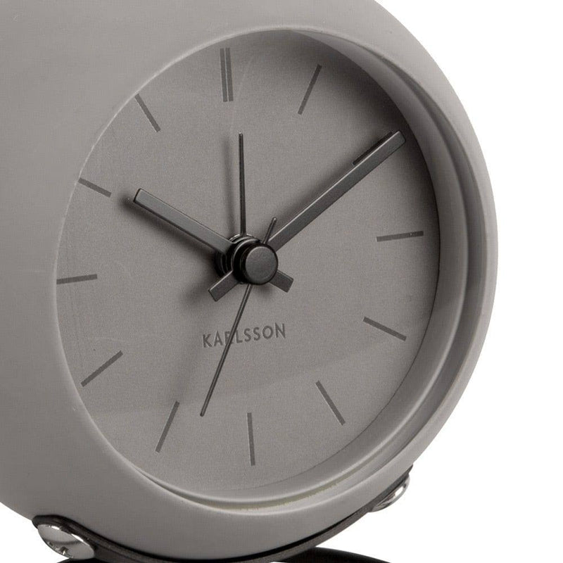 Karlsson Netherlands Nirvana Globe Alarm Clock - Dark Warm Grey - Modern Quests