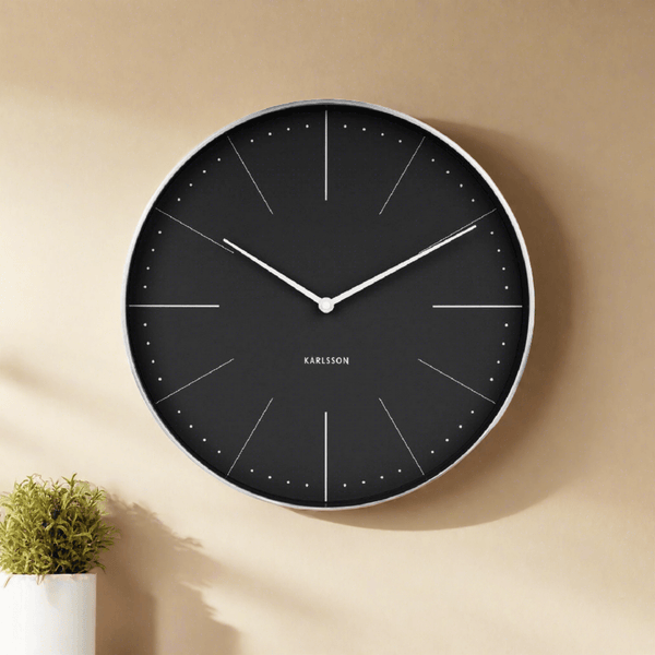 Karlsson Netherlands Normann Wall Clock 37cm - Black