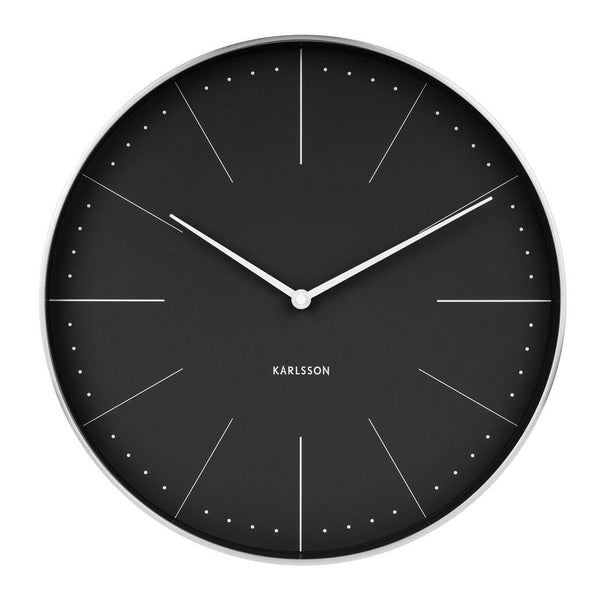 Karlsson Netherlands Normann Wall Clock 37cm - Black