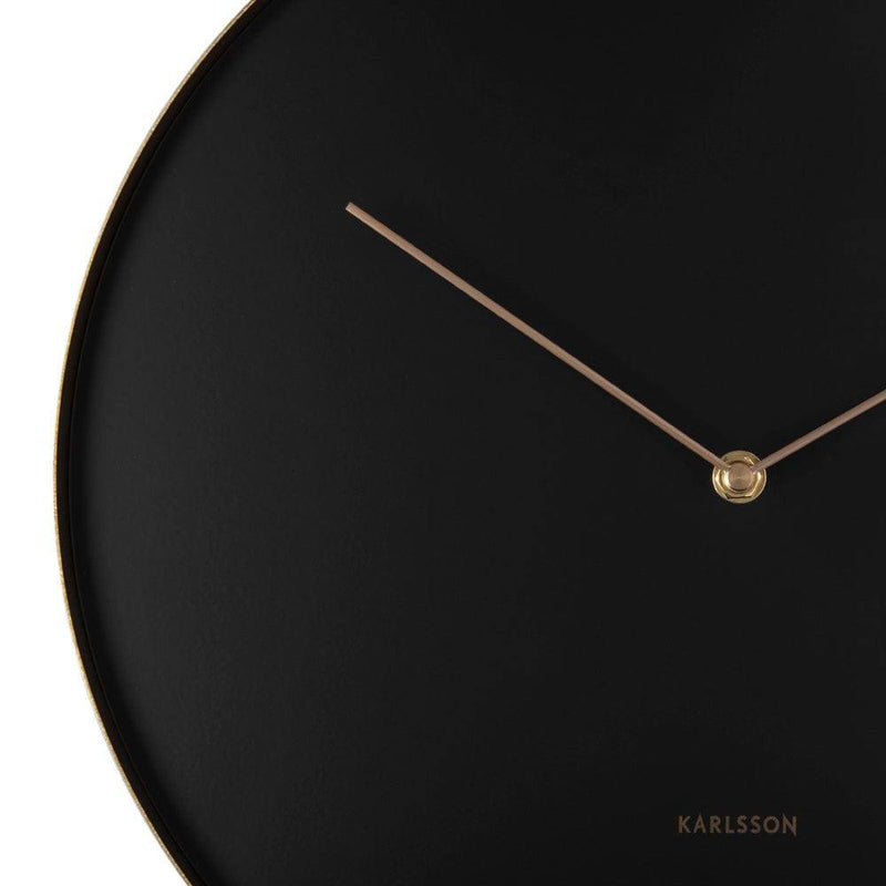 Karlsson Netherlands Pendulum Wall Clock 34cm - Black Gold