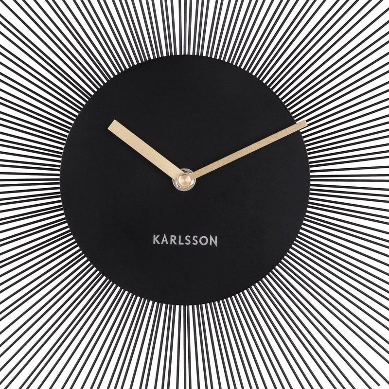Karlsson Netherlands Peony Wall Clock - Black - Modern Quests