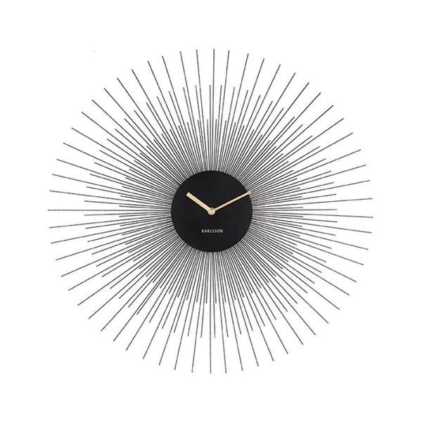 Karlsson Netherlands Peony Wall Clock Large - Black - Modern Quests