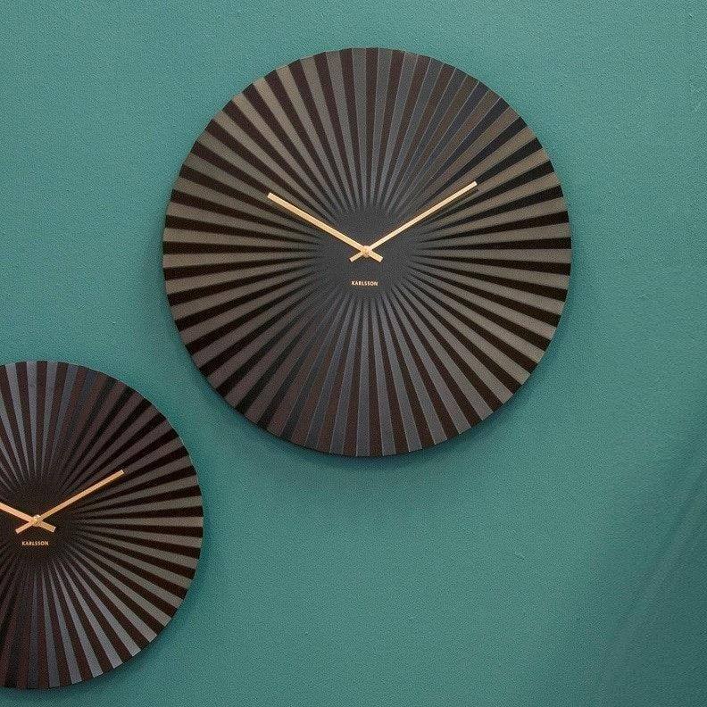 Karlsson Netherlands Sensu Wall Clock XL - Black - Modern Quests