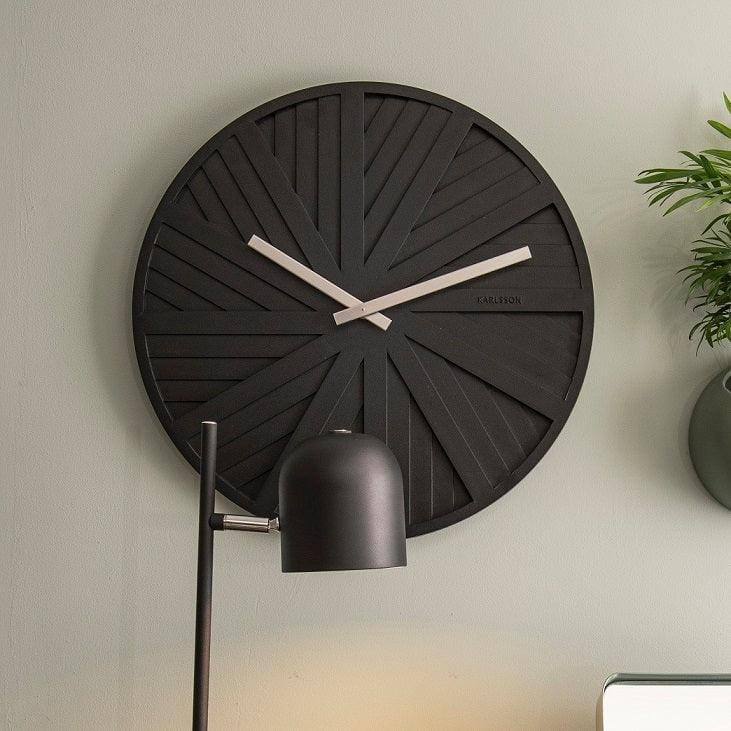 Karlsson Netherlands Slides Wall Clock 40cm - Black