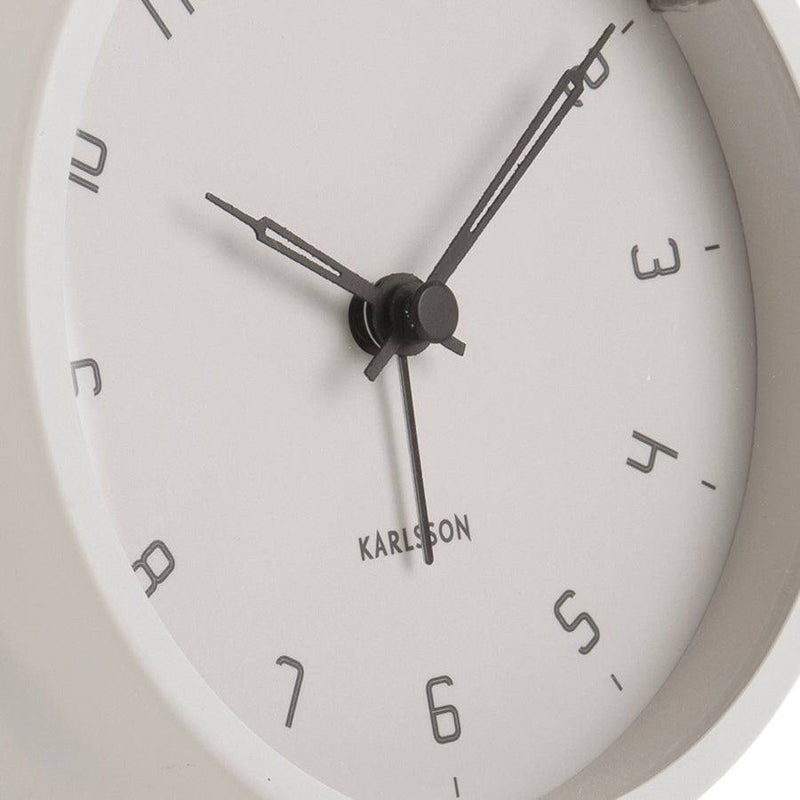Karlsson Netherlands Stark Alarm Clock - Warm Grey