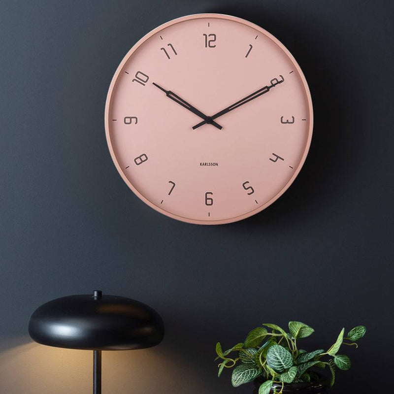 Karlsson Netherlands Stark Wall Clock 40cm - Faded Pink