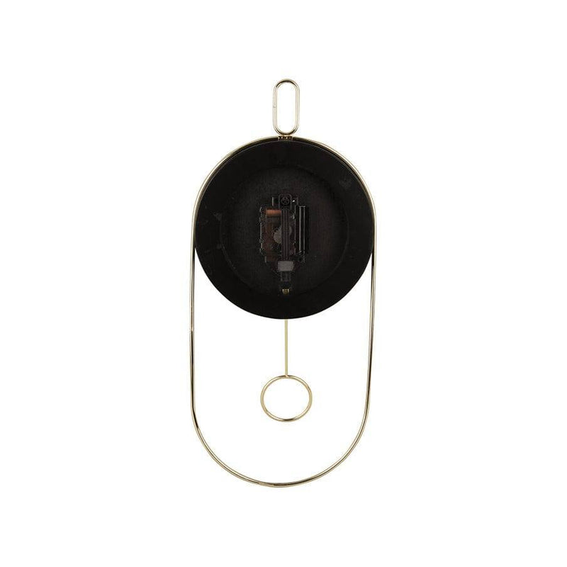 Karlsson Netherlands Swing Pendulum Wall Clock - Black Wood - Modern Quests