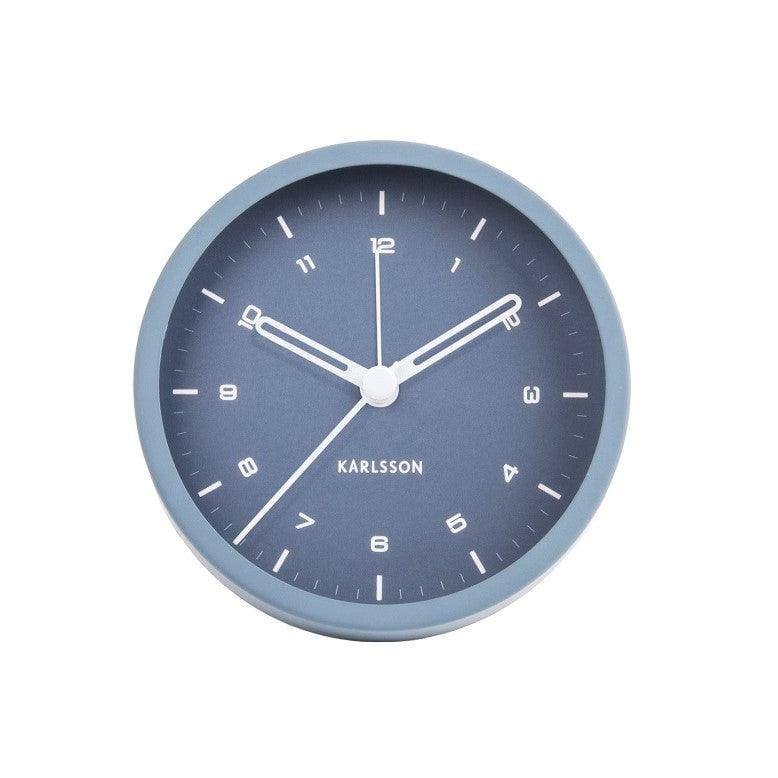Karlsson Netherlands Tinge Alarm Clock - Steel Blue - Modern Quests