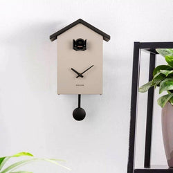 Karlsson Netherlands Traditional Cuckoo Pendulum Wall Clock - Warm Grey - Modern Quests