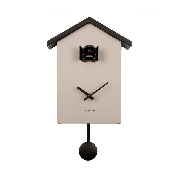 Karlsson Netherlands Traditional Cuckoo Pendulum Wall Clock - Warm Grey - Modern Quests