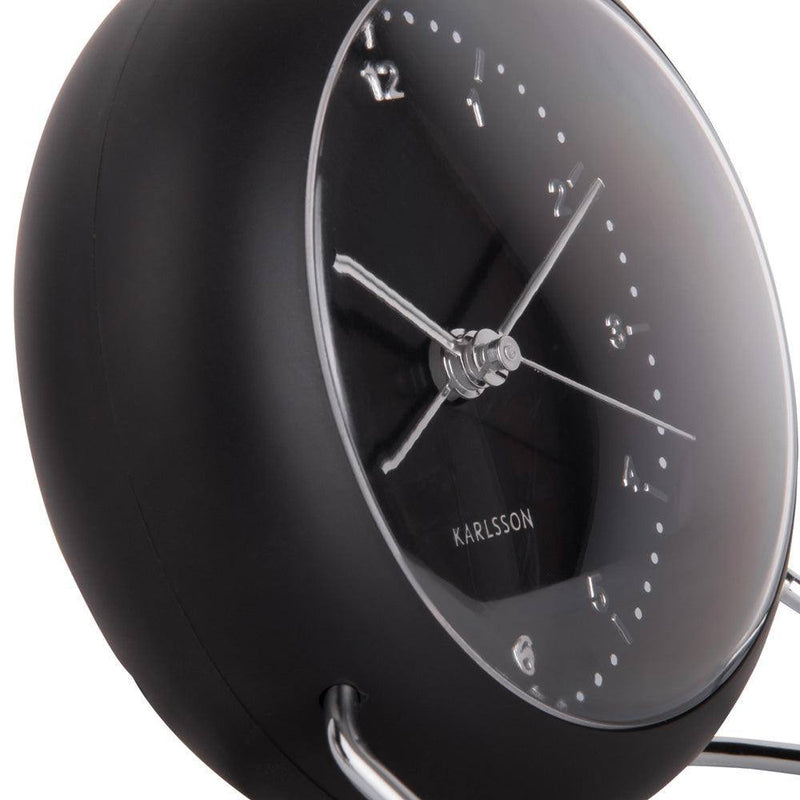 Karlsson Netherlands Val Alarm Clock - Black - Modern Quests
