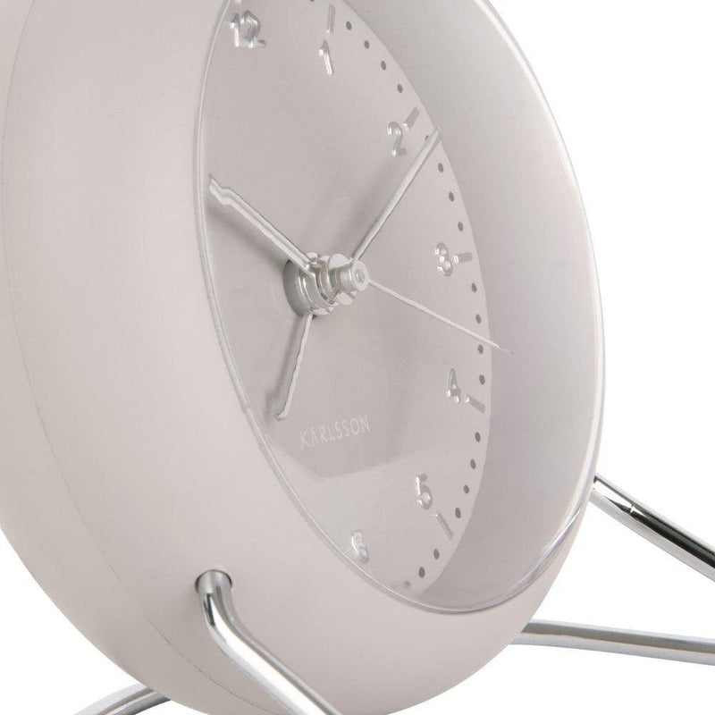 Karlsson Netherlands Val Alarm Clock - Warm Grey - Modern Quests