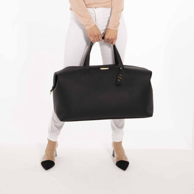 Katie Loxton London Holdall Weekend Duffel Bag Large - Black - Modern Quests