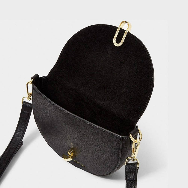 Katie Loxton London Quinn Mini Saddle Bag - Black - Modern Quests