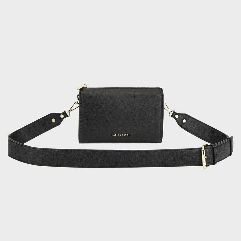 Katie Loxton Celine Faux Croc Black Cross Body Bag KLB899 S main image 1