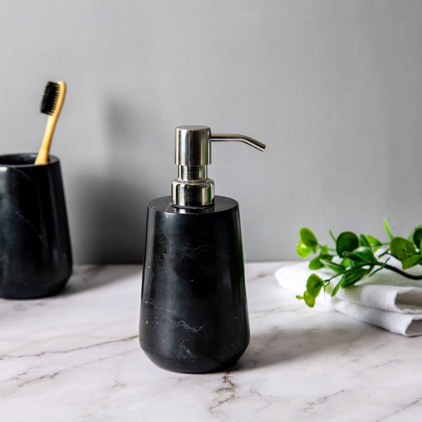 Kleine Wolke Carrara Soap Dispenser - Black Marble - Modern Quests
