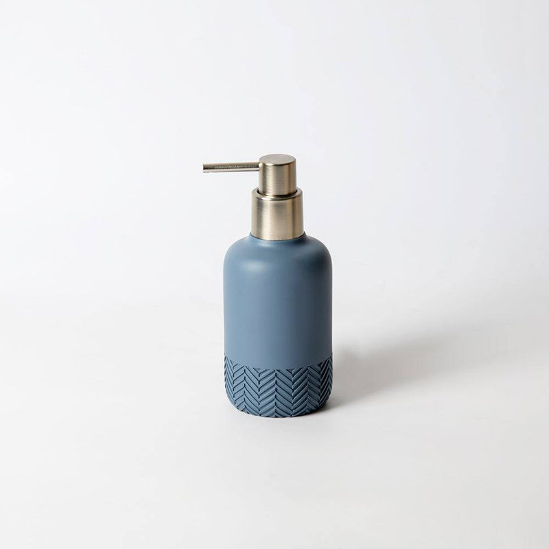 Kleine Wolke Herringbone Soap Dispenser - Stone Blue
