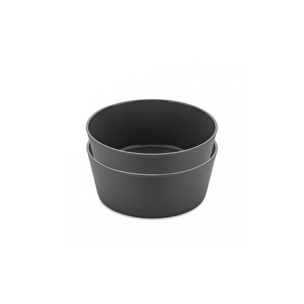 Koziol Germany Connect Medium Bowls, Set of 2 - Ash Grey