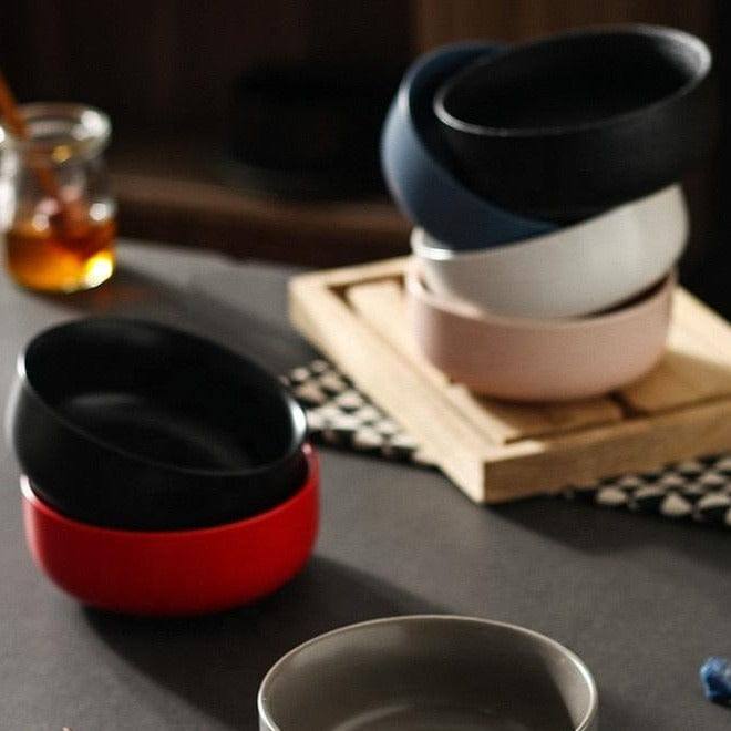 Lekoch Minimal Ceramic Bowl Medium - Black - Modern Quests