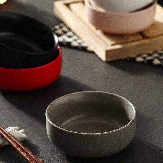 Lekoch Minimal Ceramic Bowl Medium - Grey - Modern Quests
