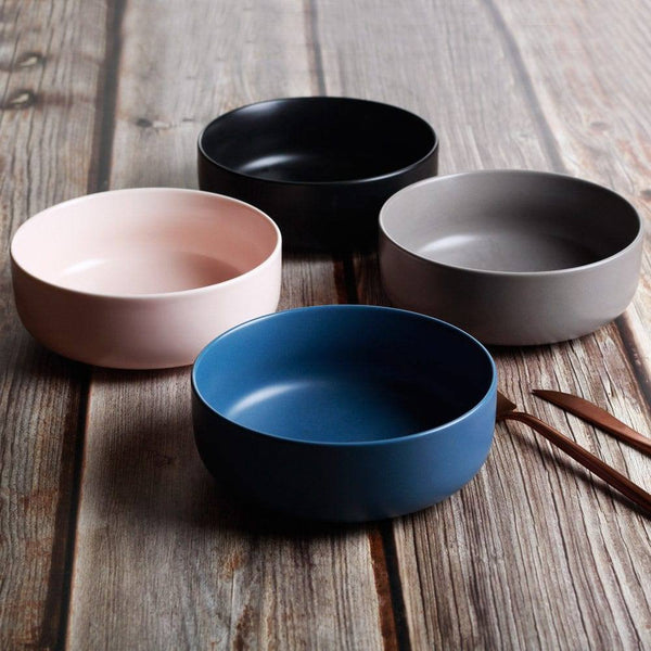 Lekoch Minimal Ceramic Bowl Medium - Pink - Modern Quests