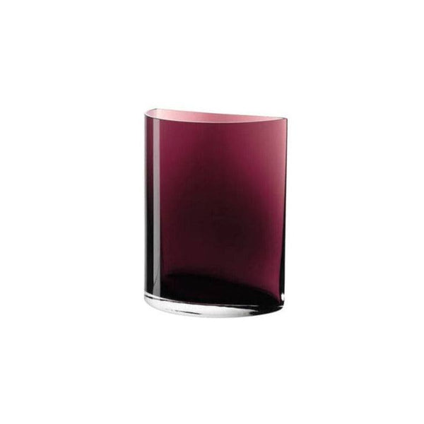 Leonardo Germany Centro Glass Vase - Aubergine - Modern Quests
