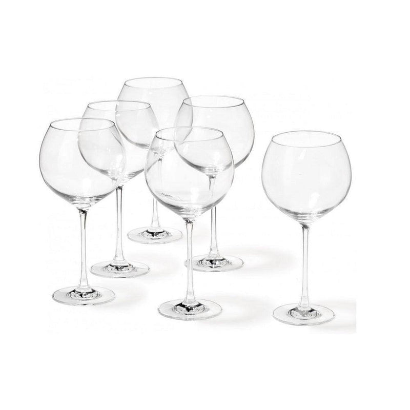 Leonardo Germany Cheers Burgundy Glasses, Set of 6 - Modern Quests