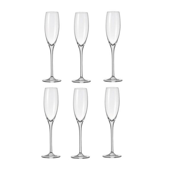 Cheers Champagne Tall Glasses, Set of 6