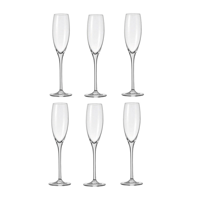 Leonardo Germany Cheers Champagne Tall Glasses, Set of 6 - Modern Quests