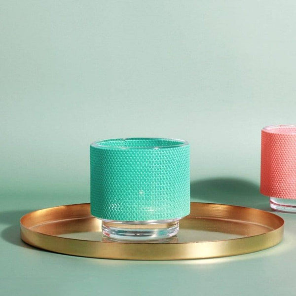 Leonardo Germany Colorata Tealight Holder with Cover - Teal - Modern Quests