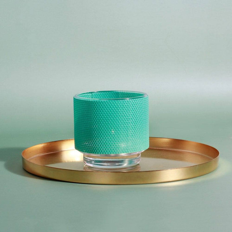 Leonardo Germany Colorata Tealight Holder with Cover - Teal